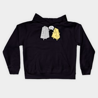 Oh Grate Cheese & Grater Cute Food Humor Kids Hoodie